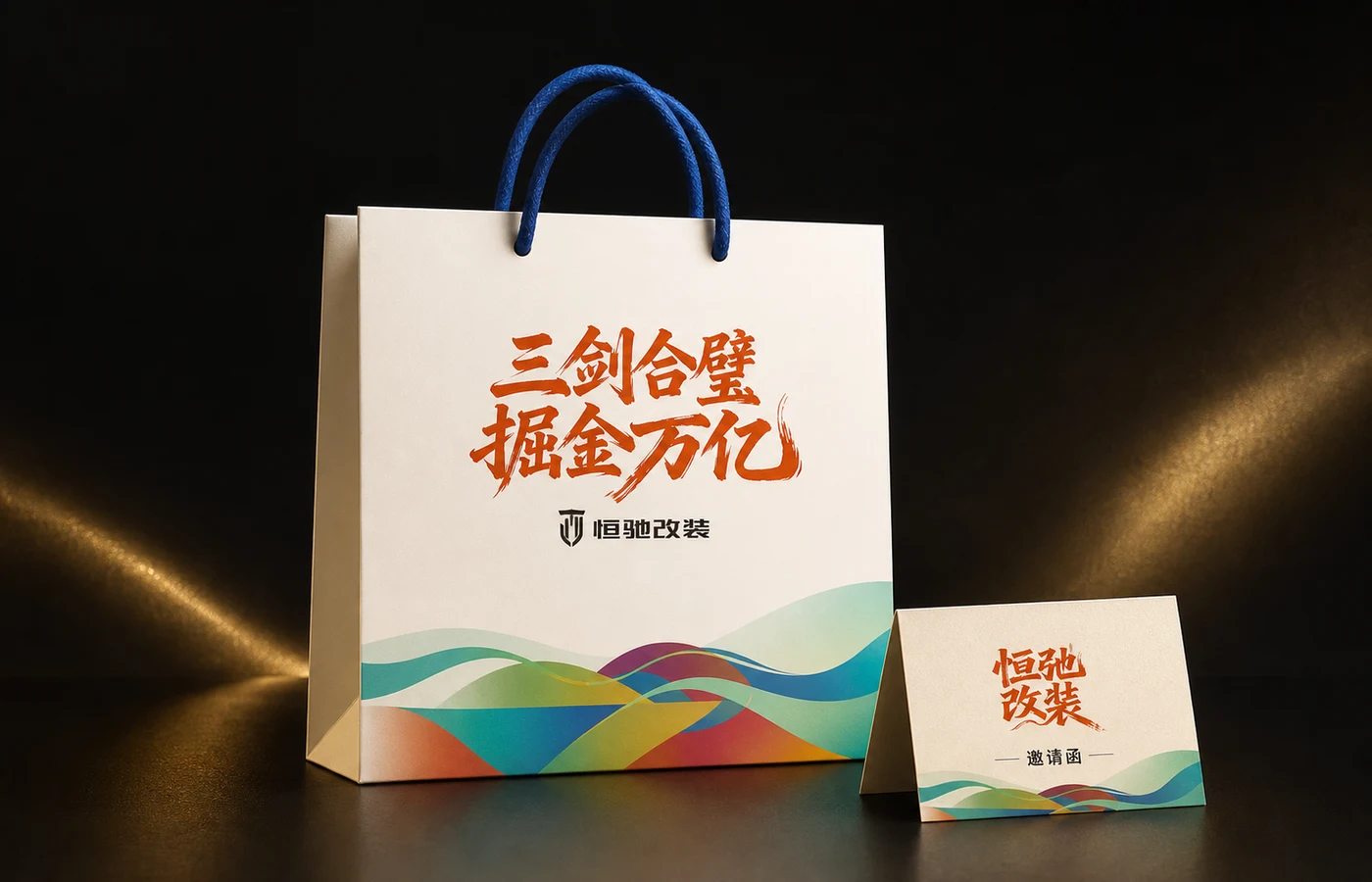 三剑合璧掘金万亿活动礼品袋